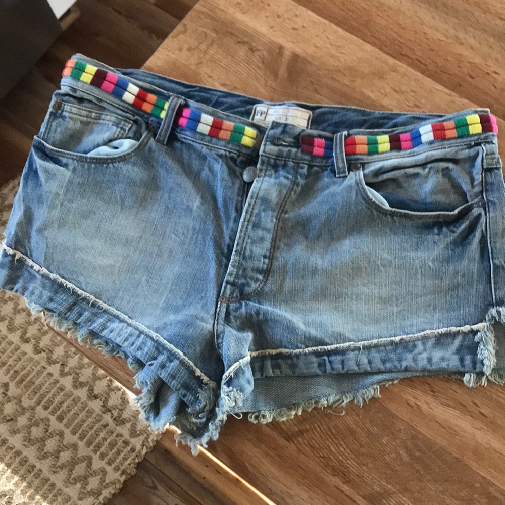 Free People Jean Shorts